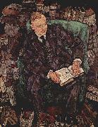 Egon Schiele Portrait of Hugo Koller oil painting